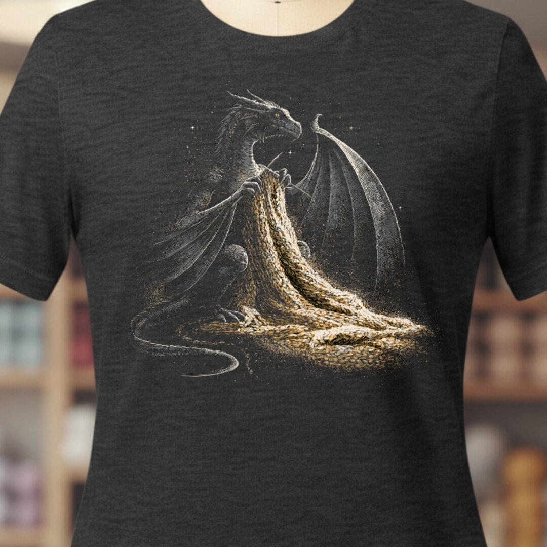 Dragon Knitting T-Shirt