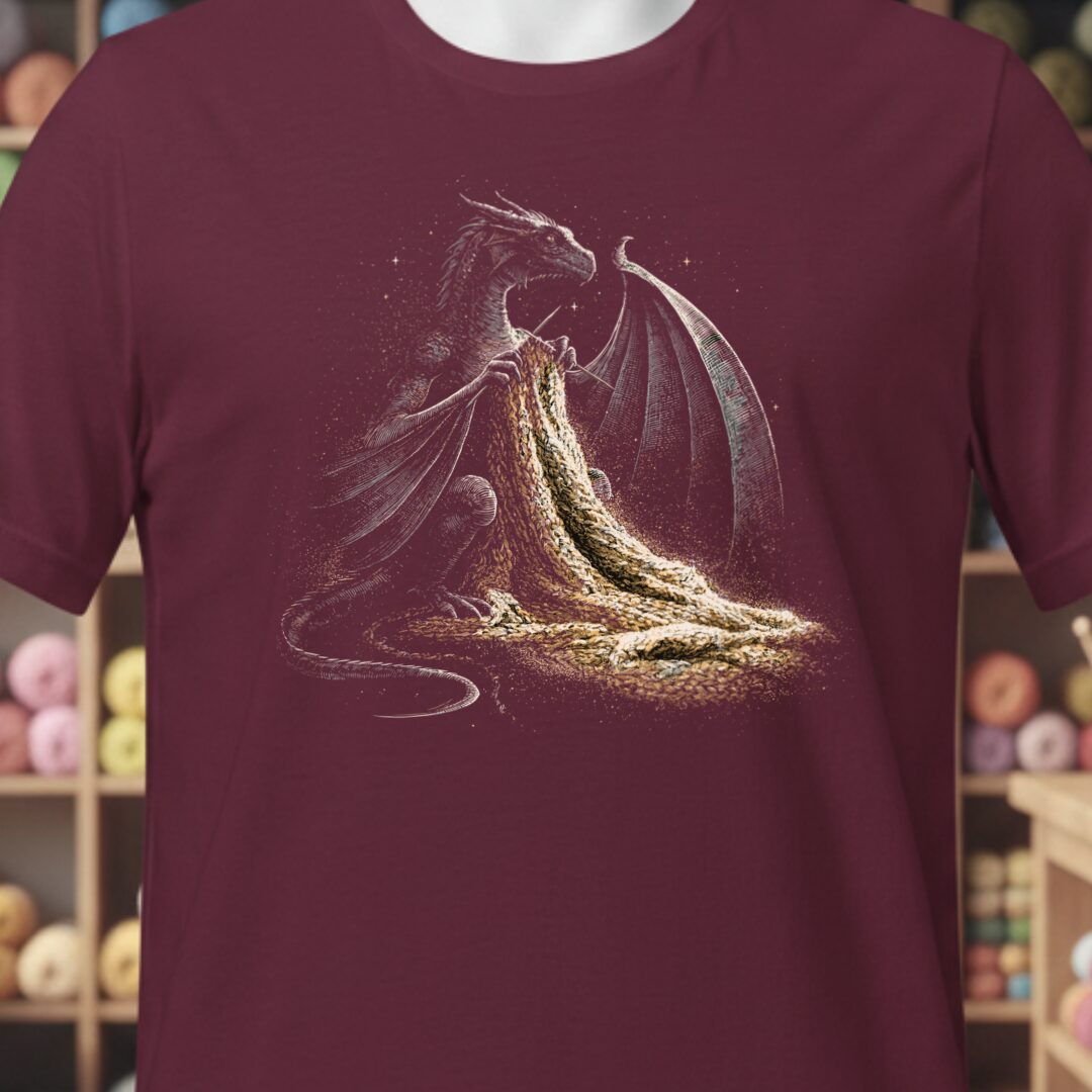 Dragon Knitting T-Shirt