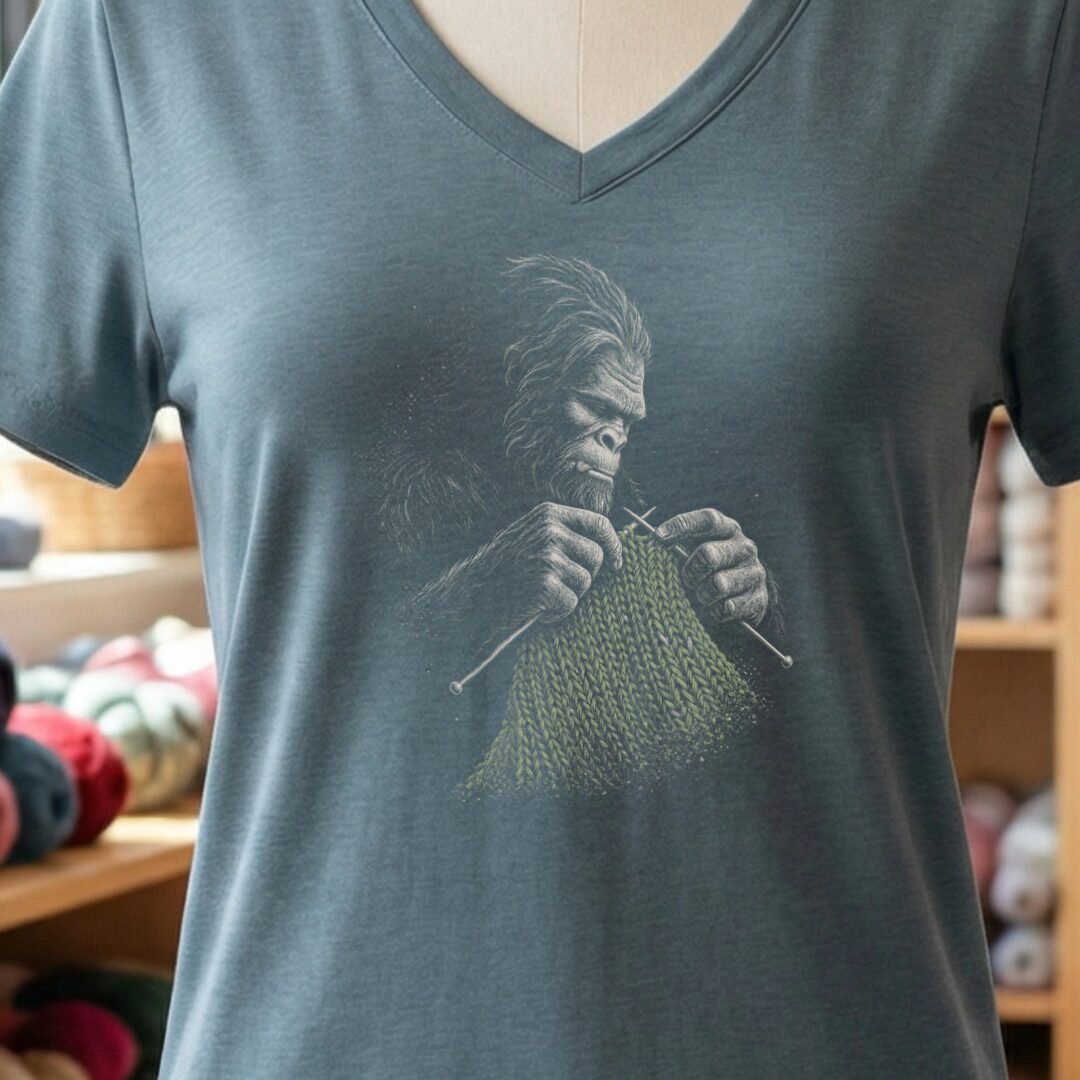 Knitting Bigfoot Slate V Neck.jpg