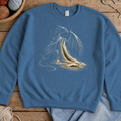 Knitting Dragon Indigo Blue Sweatshirt.jpg