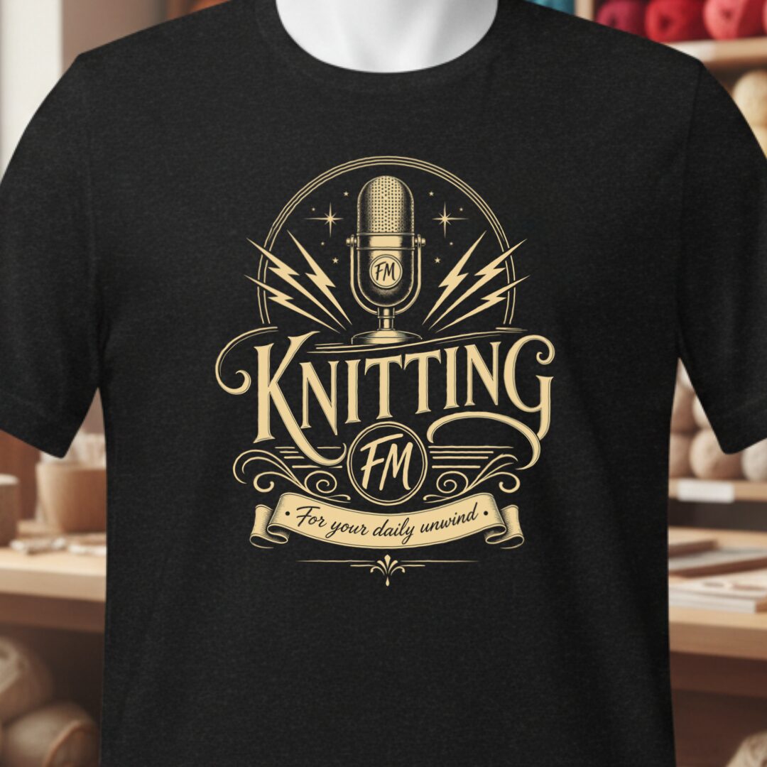 Knitting FM T-Shirt Black t-shirt