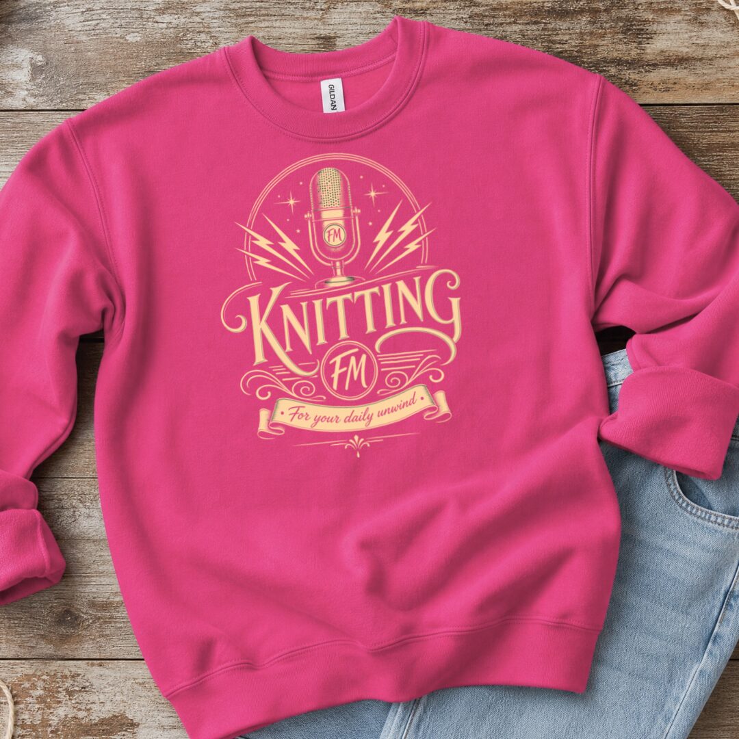 Knitting FM Sweatshirt Bright Pink t-shirt