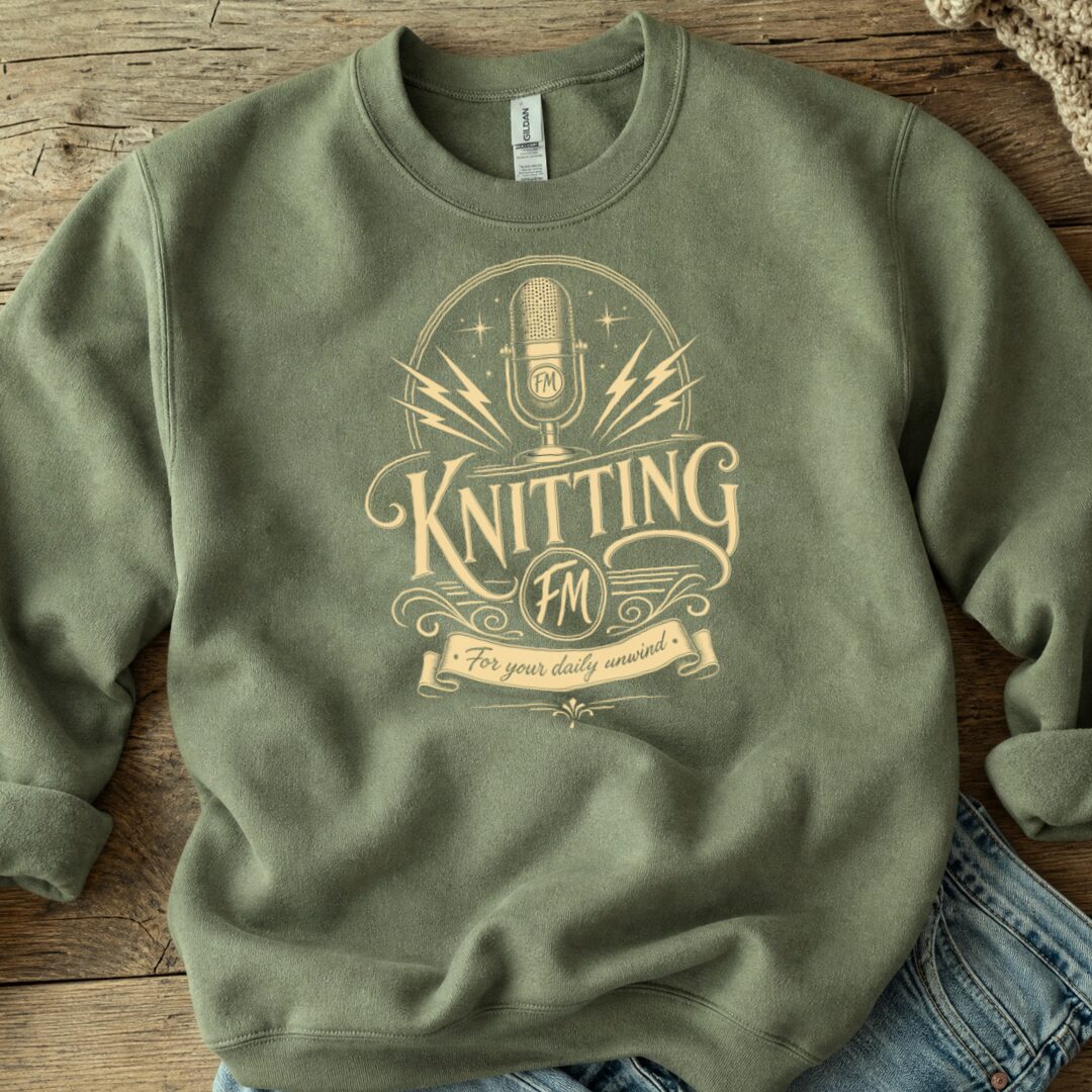 Knitting FM Sweatshirt Military Green t-shirt