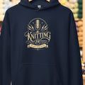 Knitting FM Hoodie Navy t-shirt