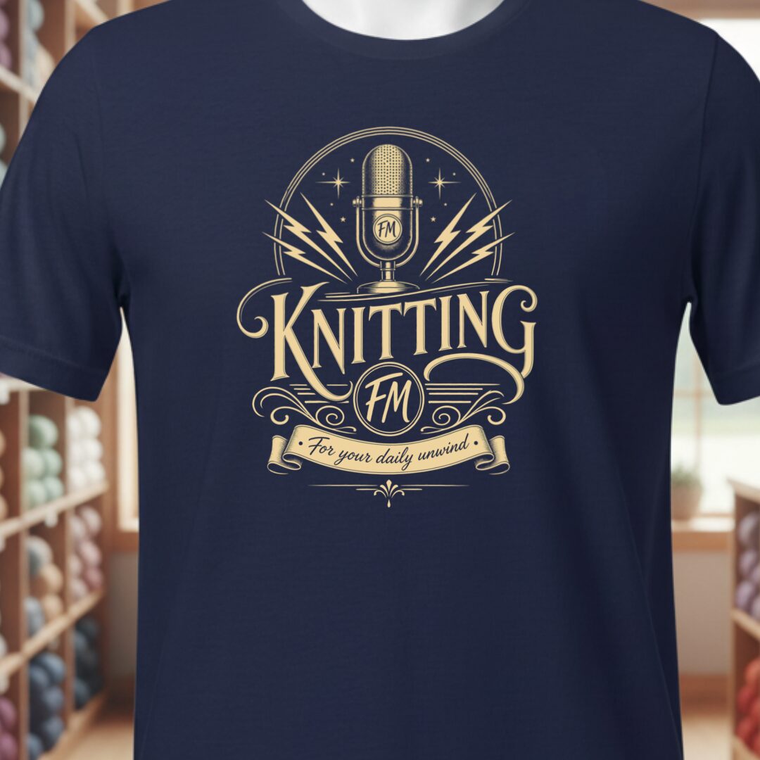 Knitting FM T-Shirt Navy t-shirt