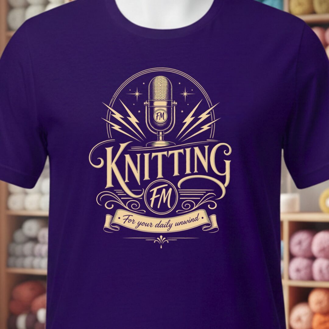 Knitting FM T-Shirt Purple t-shirt