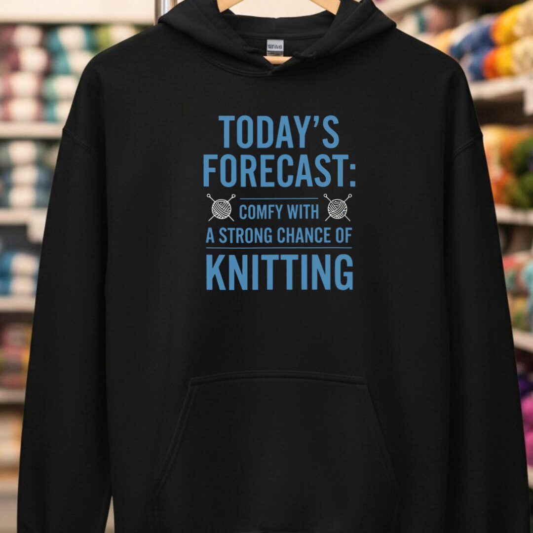 Knitting Forecast Black Hoodie.jpg