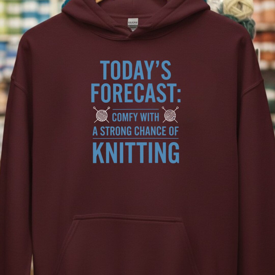Knitting Forecast Maroon Hoodie.jpg