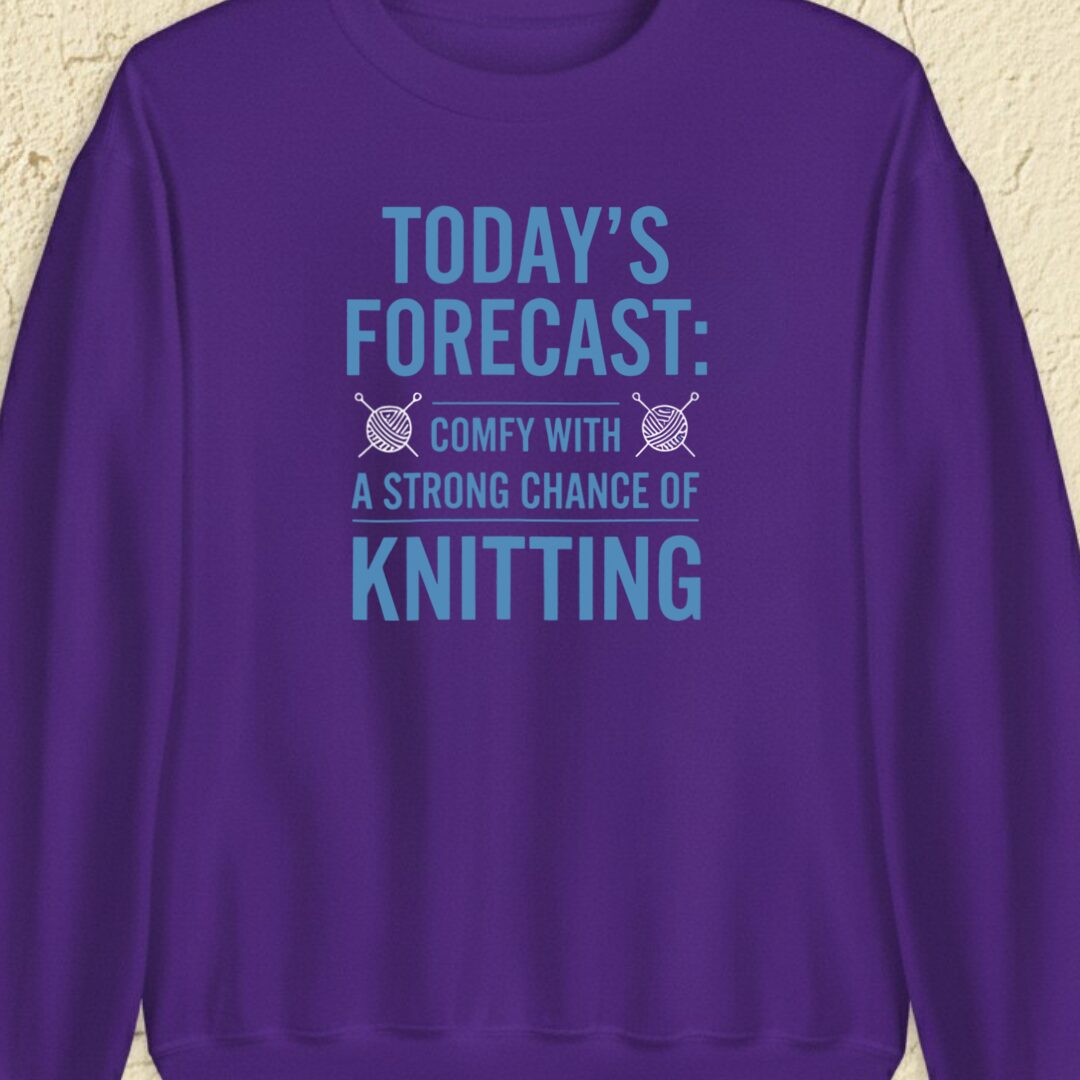 Knitting Forecast Purple Sweatshirt.jpg