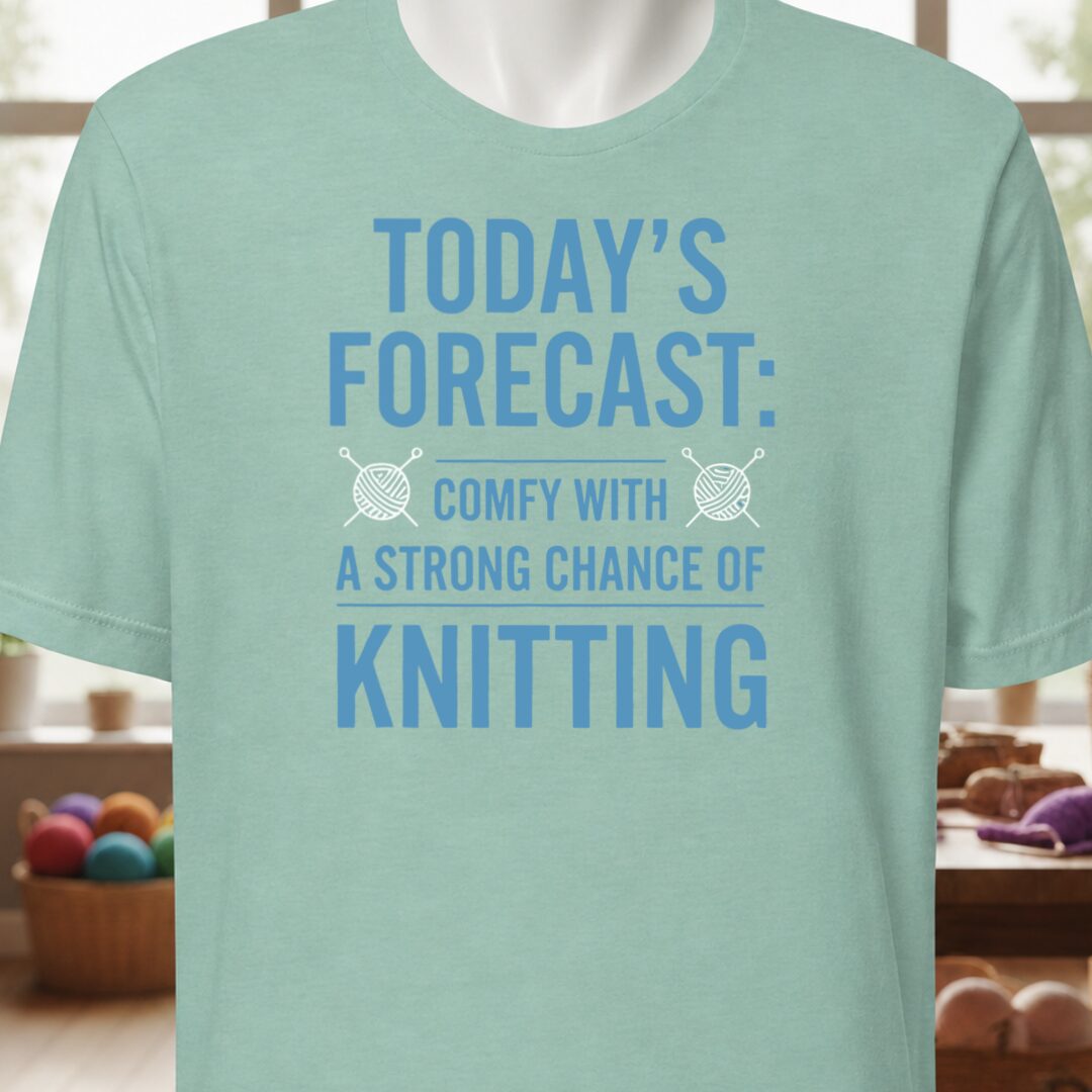 Knitting Forecast Sea Breeze T-Shirt.jpg