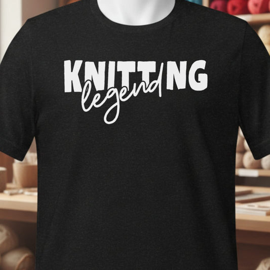 Knitting Legend T-Shirt Black t-shirt