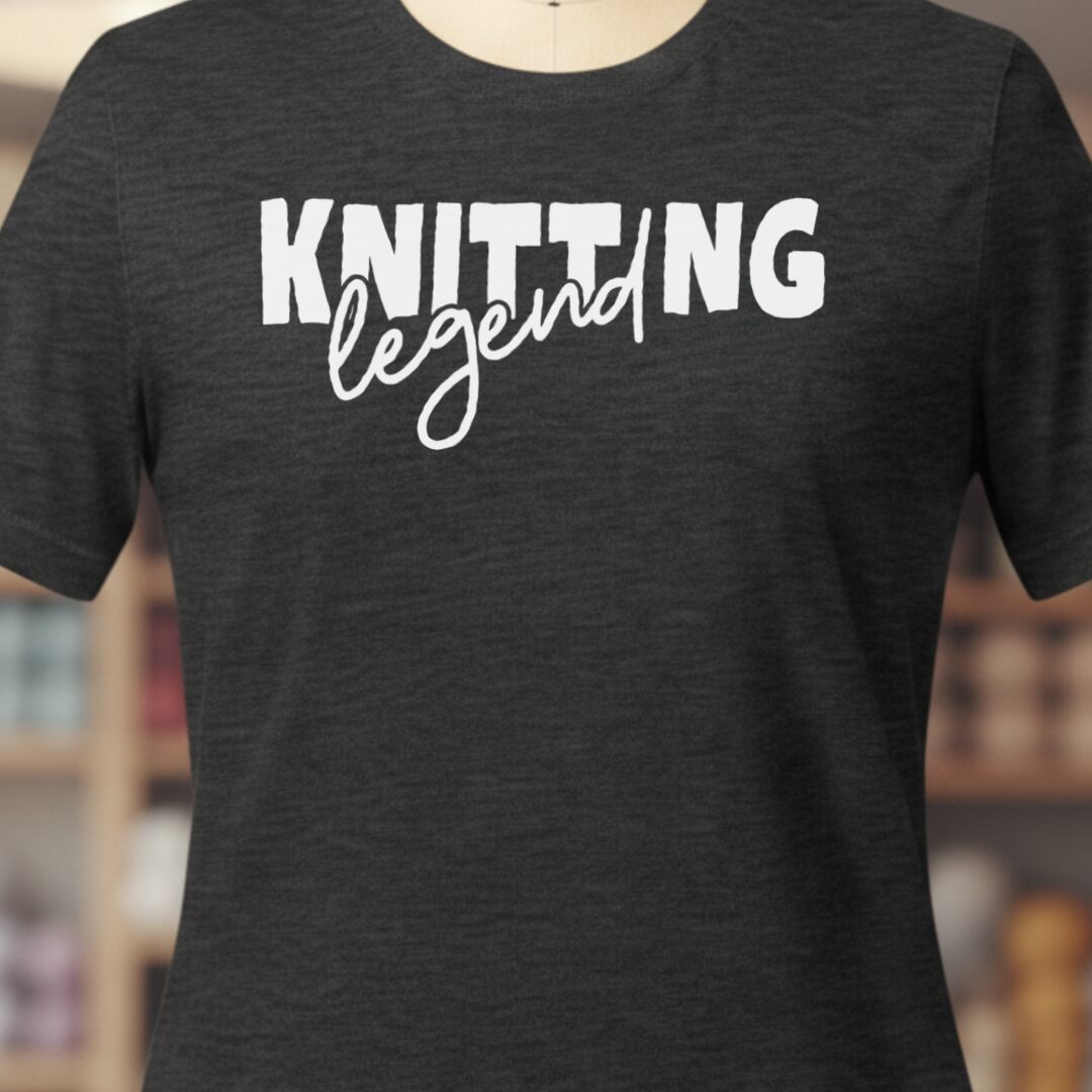 Knitting Legend T-Shirt Dark Grey t-shirt