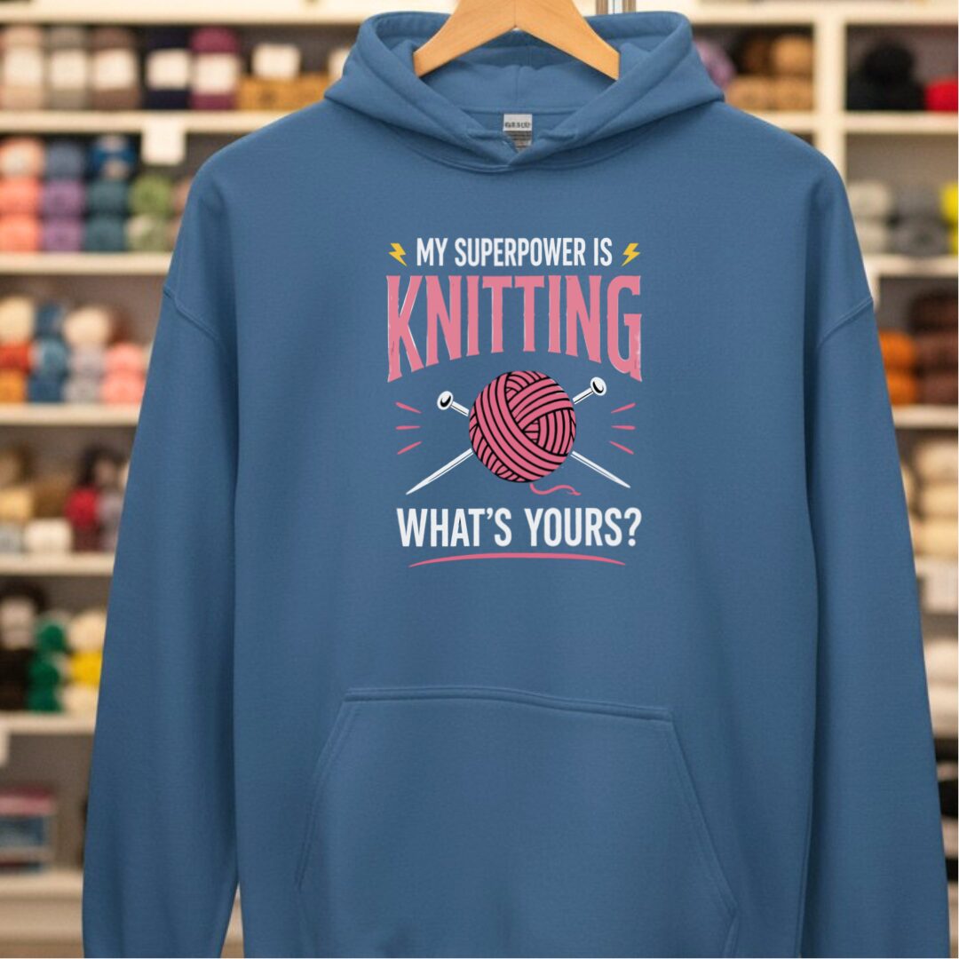 Knitting Superpower Indigo Blue Hoodie.jpg