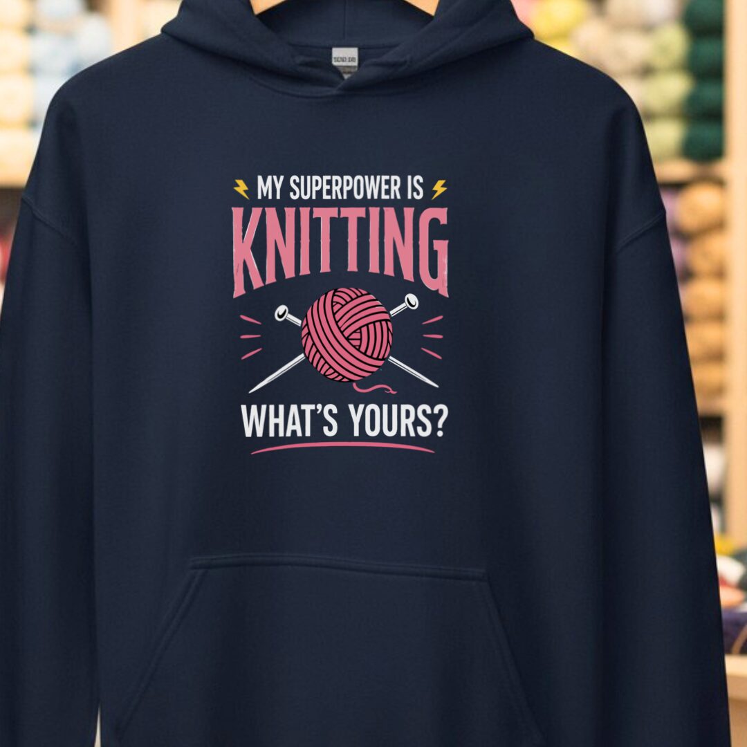 Knitting Superpower Navy Hoodie.jpg