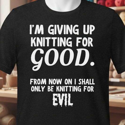 Knitting for Good T-Shirt Black t-shirt