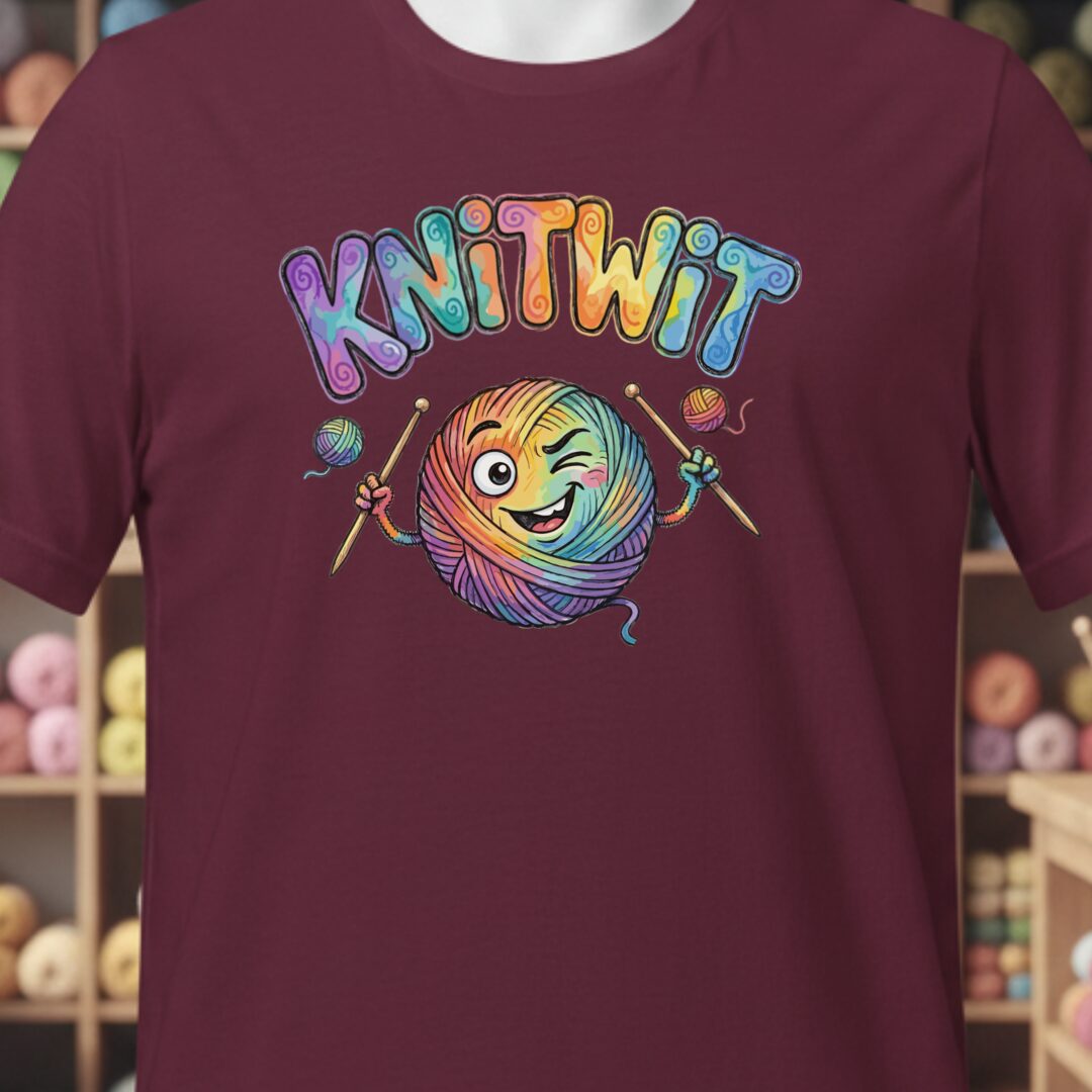 Knitwit T-Shirt Maroon t-shirt