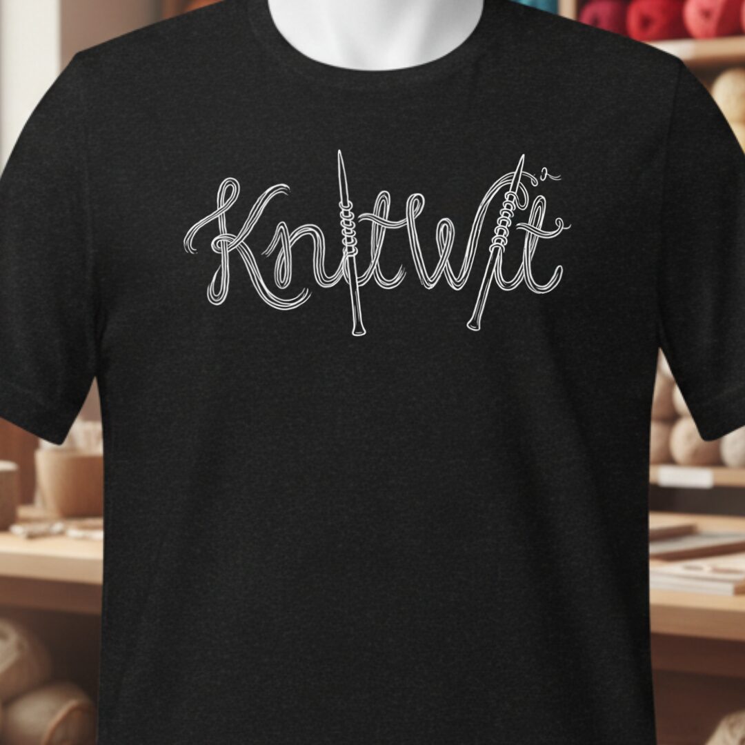 Knitwit Text T-Shirt Black t-shirt