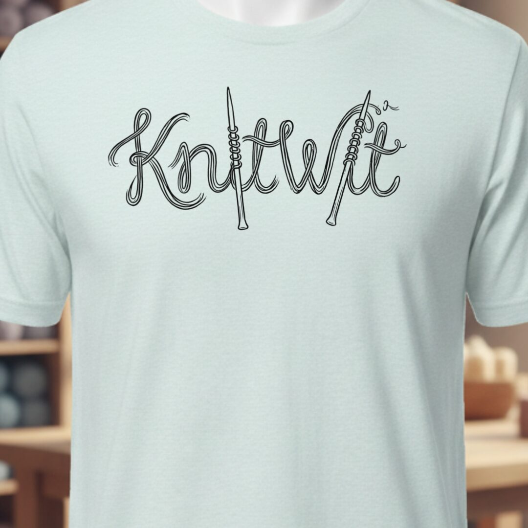 Knitwit Text T-Shirt Ice Blue t-shirt