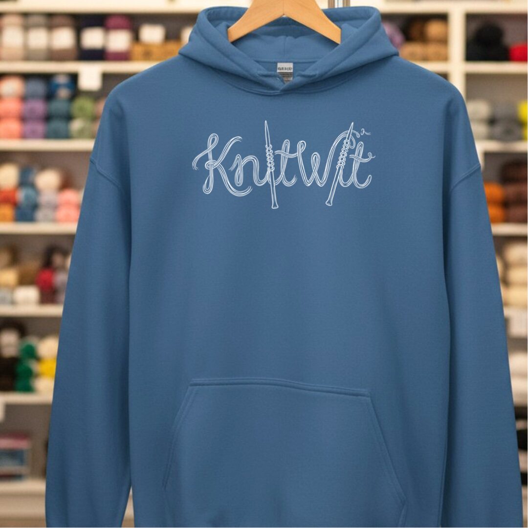 Knitwit Text Indigo Blue Hoodie.jpg