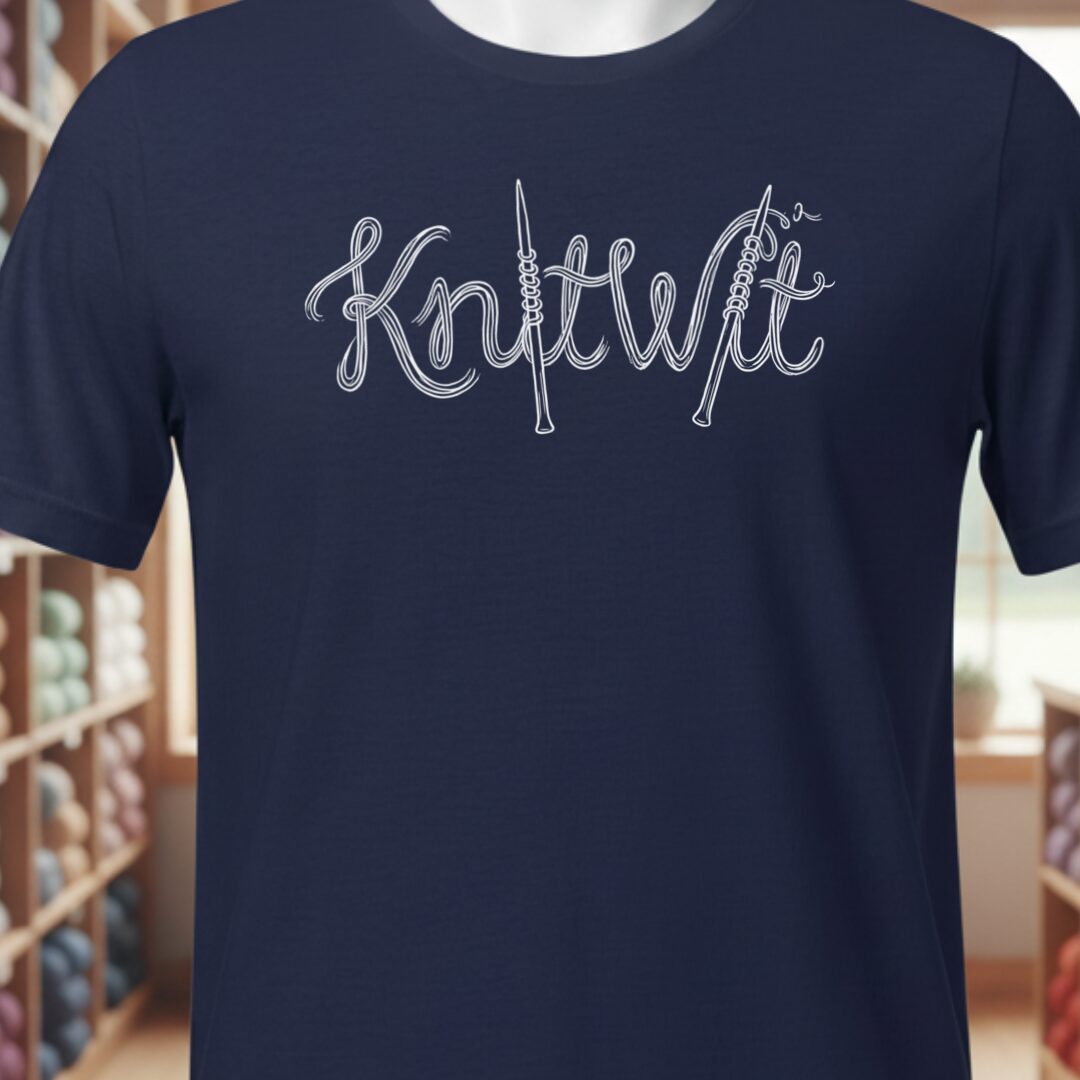 Knitwit Text T-Shirt Navy t-shirt