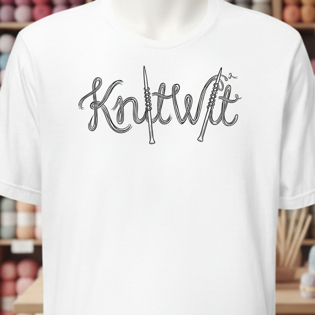 Knitwit Text T-Shirt White t-shirt