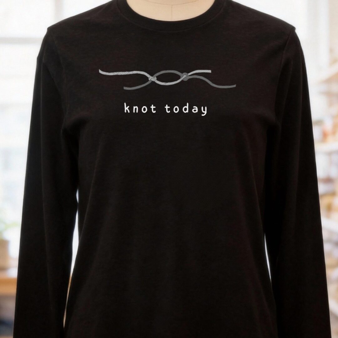 Knot Today Long Sleeve Tee Black t-shirt