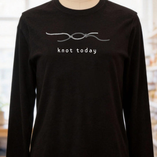 Knot Today Long Sleeve Tee Black t-shirt