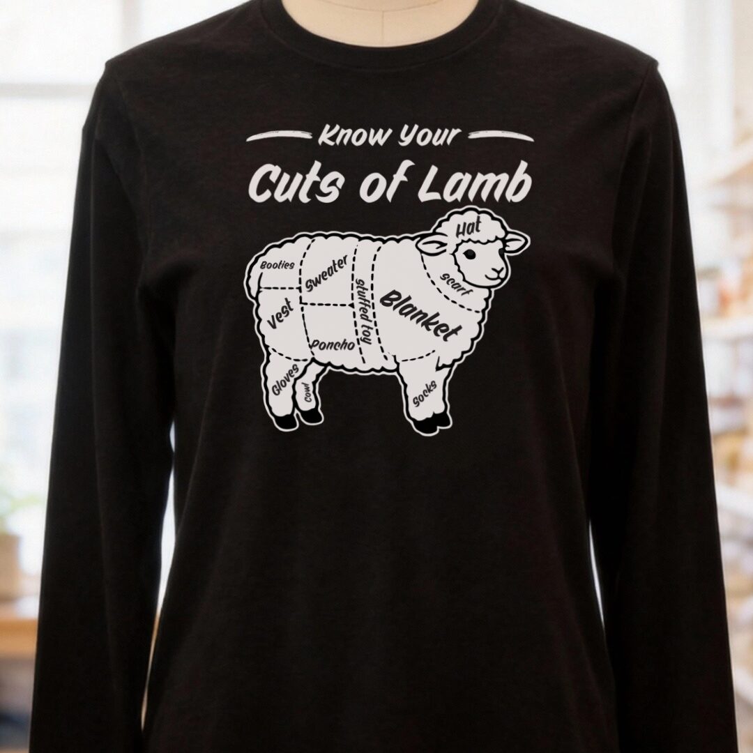 Know Your Cuts Long Sleeve Tee Black t-shirt