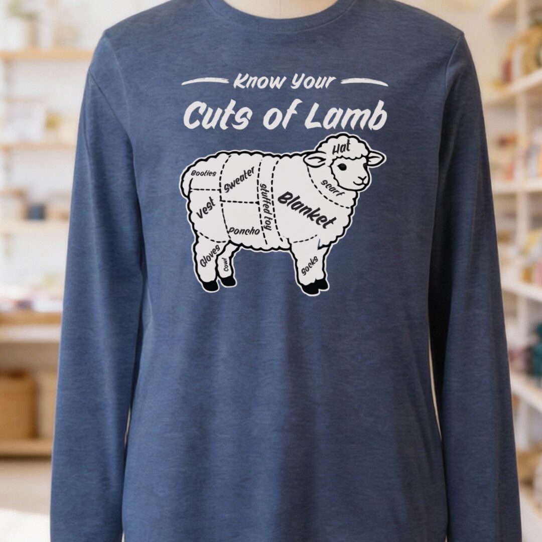 Know Your Cuts Long Sleeve Tee Navy t-shirt