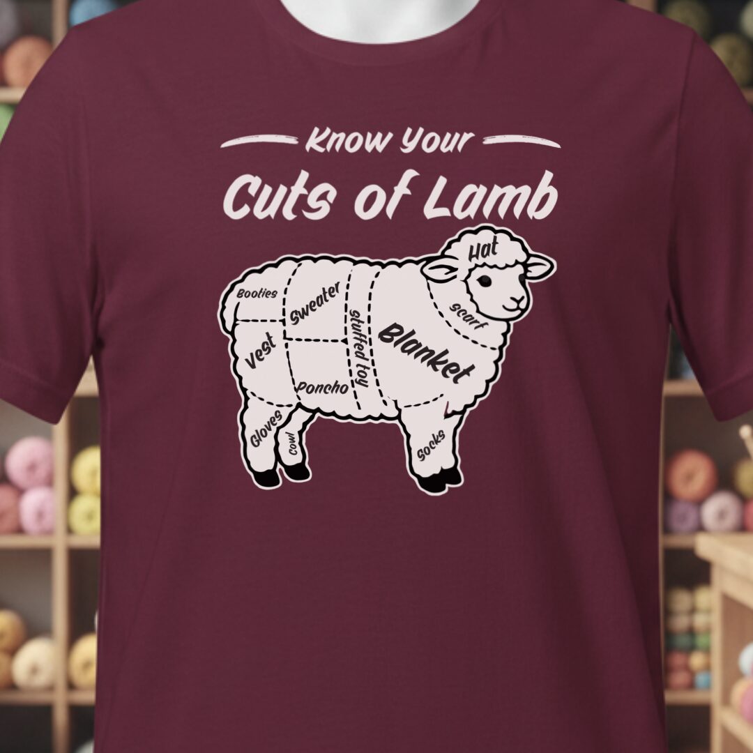Know Your Cuts T-Shirt Maroon t-shirt