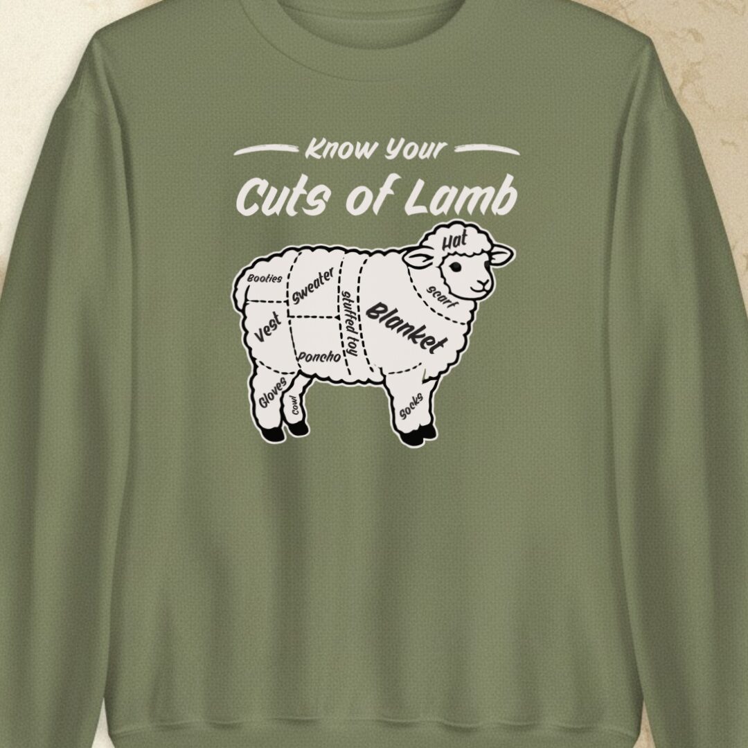 Know Your Cuts Military Green Sweatshirt.jpg