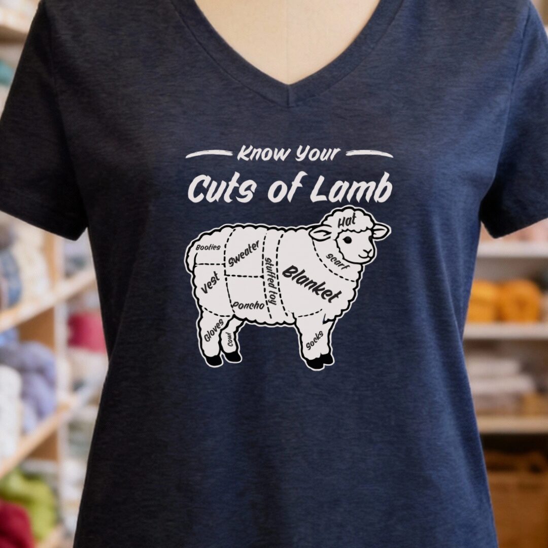 Know Your Cuts Navy V Neck.jpg
