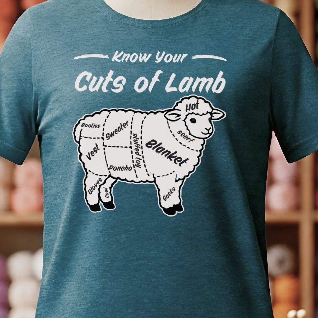 Know Your Cuts T-Shirt Teal Blue t-shirt