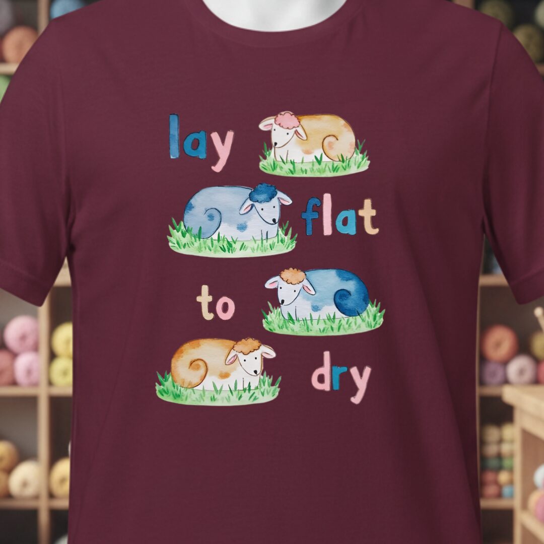 Lay Flat to Dry Group T-Shirt Maroon t-shirt