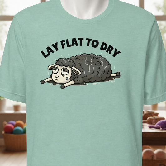 Lay Flat to Dry Sheep T-Shirt Sea Breeze t-shirt