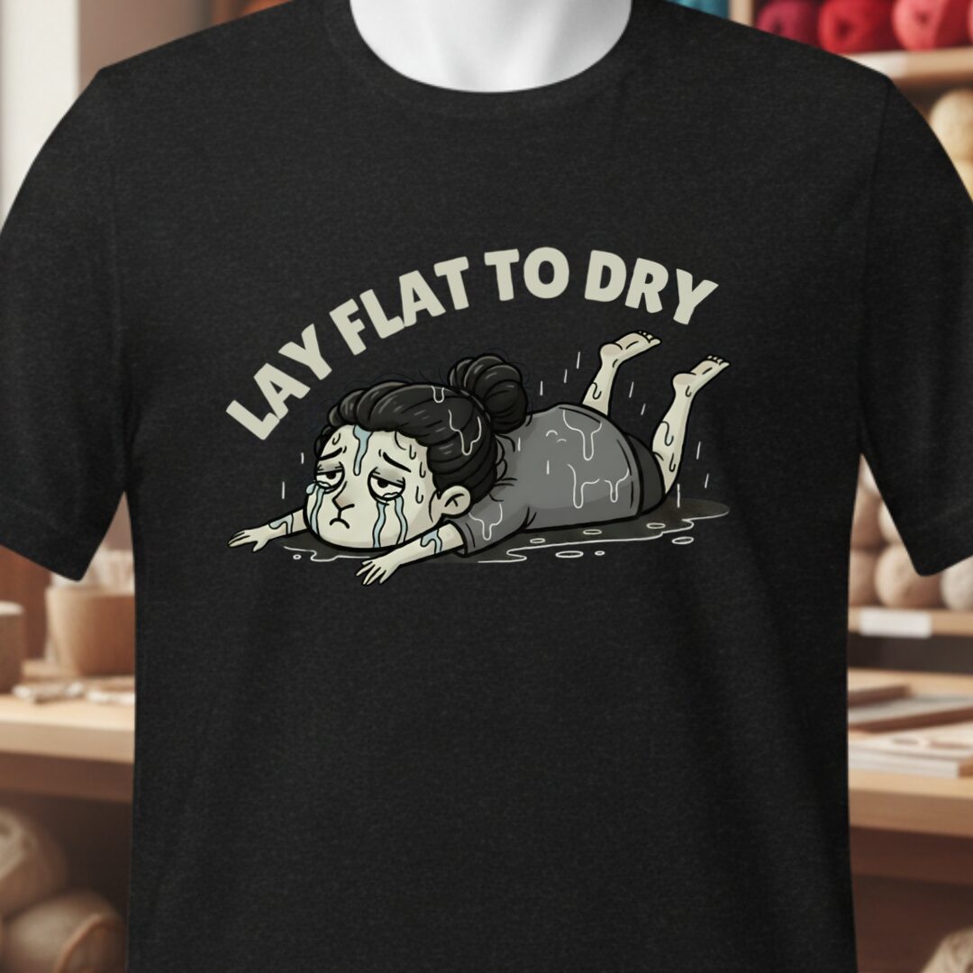 Lay Flat to Dry Woman T-Shirt Black t-shirt
