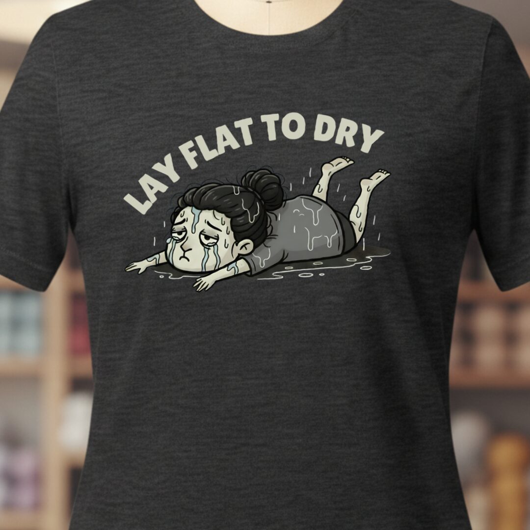Lay Flat to Dry Woman T-Shirt Dark Grey t-shirt