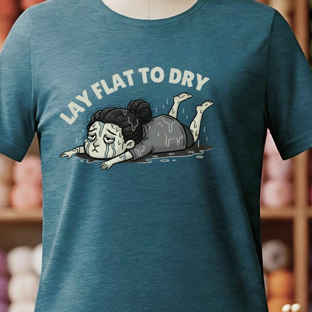 Lay Flat to Dry Woman T-Shirt Teal Blue t-shirt