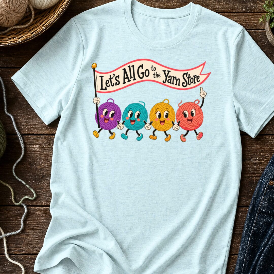 Let's All Go T-Shirt Ice Blue t-shirt