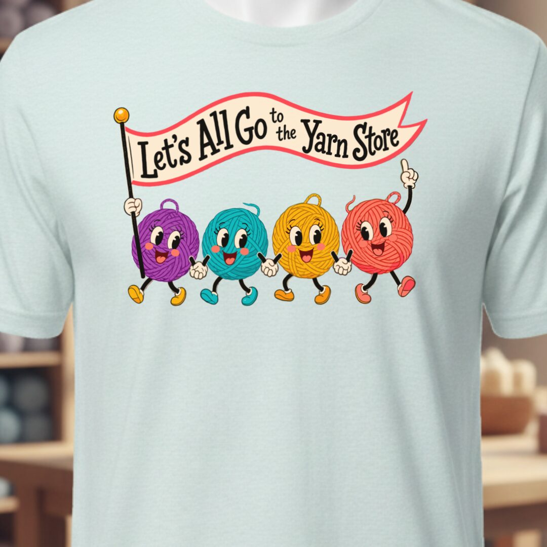 Let's All Go T-Shirt Ice Blue t-shirt