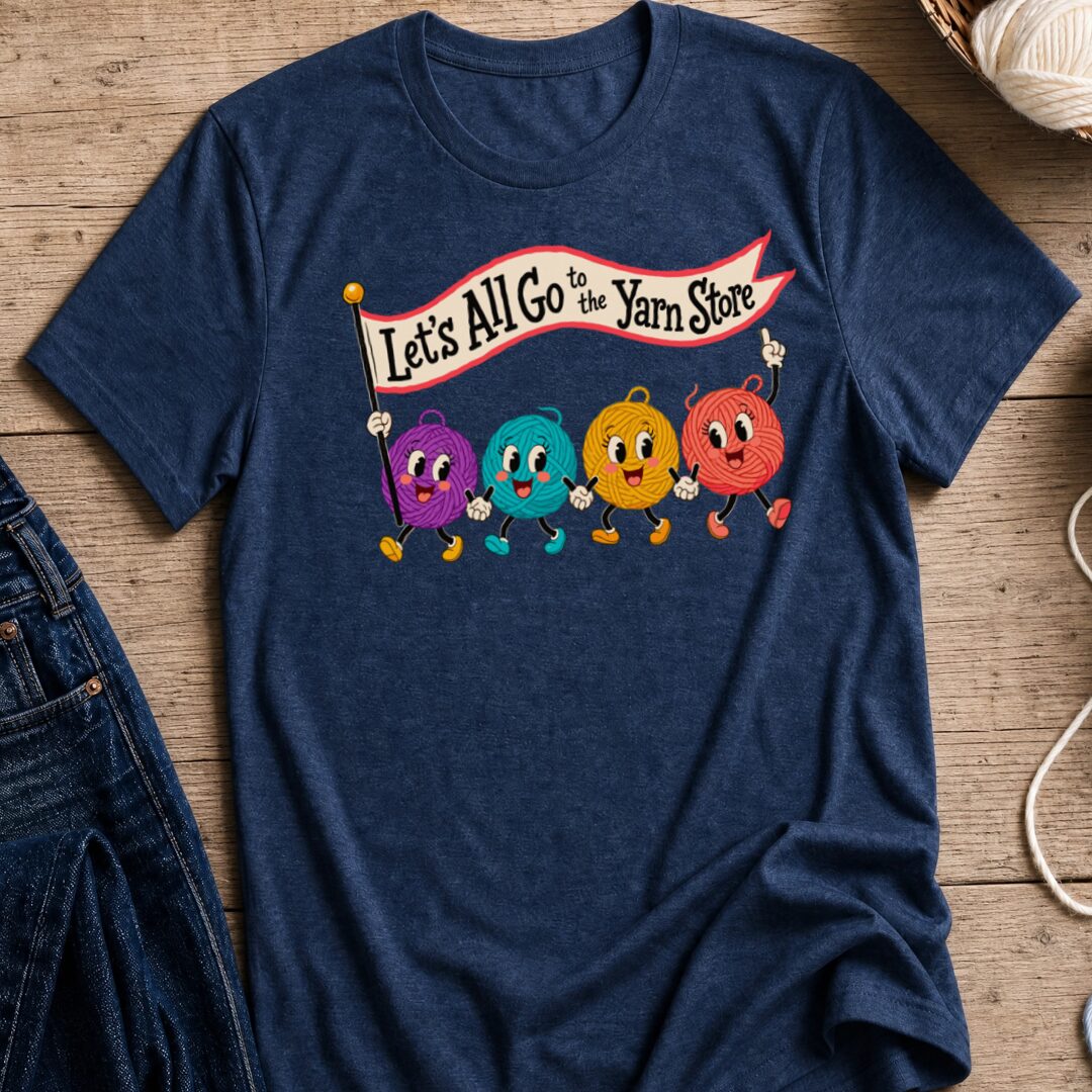 Let's All Go T-Shirt Navy t-shirt