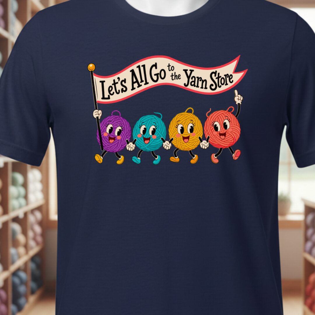 Let's All Go T-Shirt Navy t-shirt