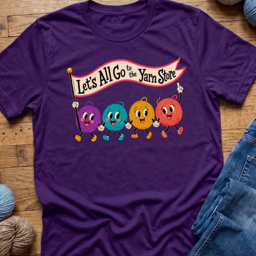 Let's All Go T-Shirt Purple t-shirt