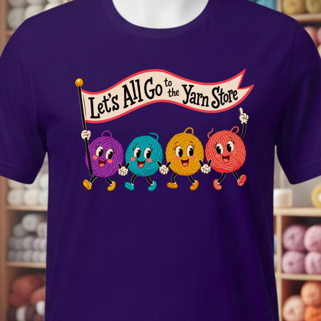 Let's All Go T-Shirt Purple t-shirt