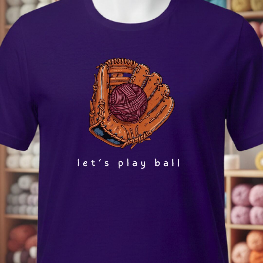 Let's Play Ball T-Shirt Purple t-shirt