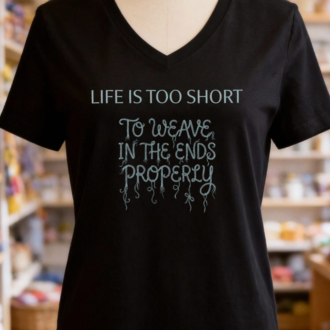 Life Is Short Black V Neck.jpg