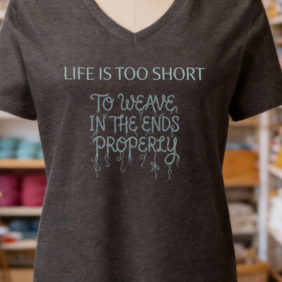 Life Is Short Dark Grey V Neck.jpg