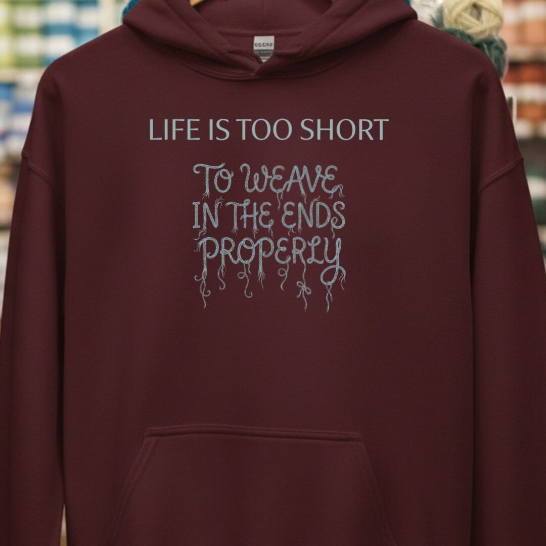 Life Is Short Maroon Hoodie.jpg