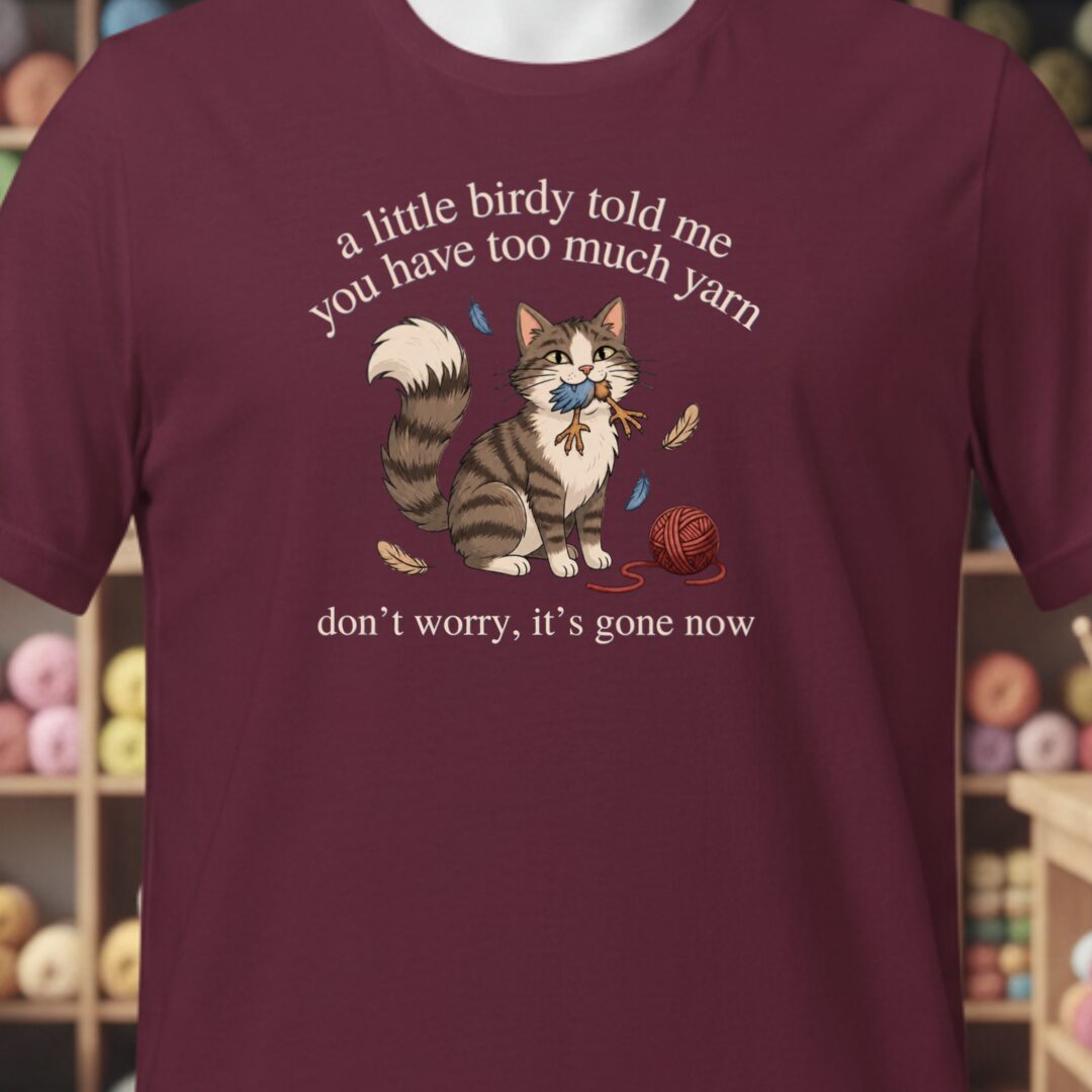 Little Birdy T-Shirt Maroon t-shirt