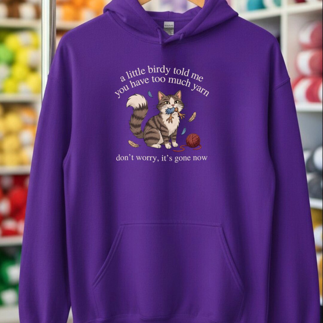 Little Birdy Hoodie Purple t-shirt